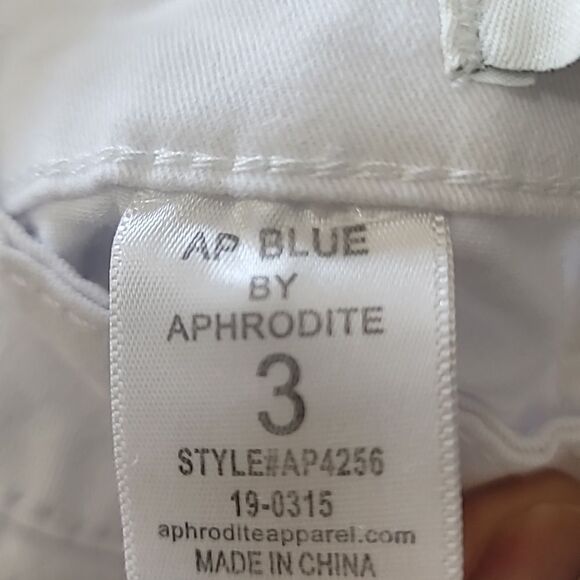 AP Blue by Aphrodite Jeans  Womens White Distress Skinny Highwaist Jeans Size 3 - Picture 8 of 8